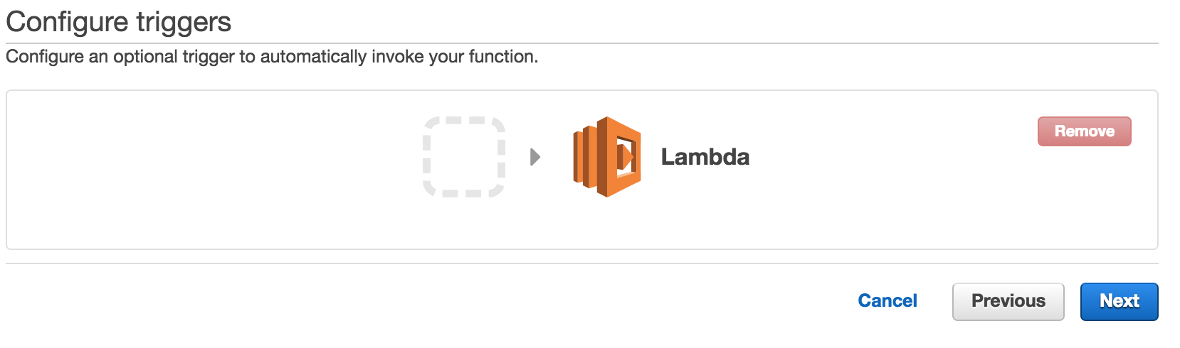 Create lambda step 2