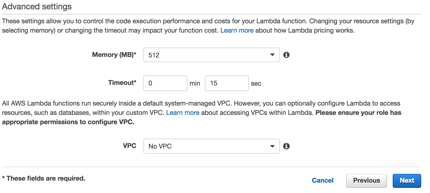 Create lambda step 4